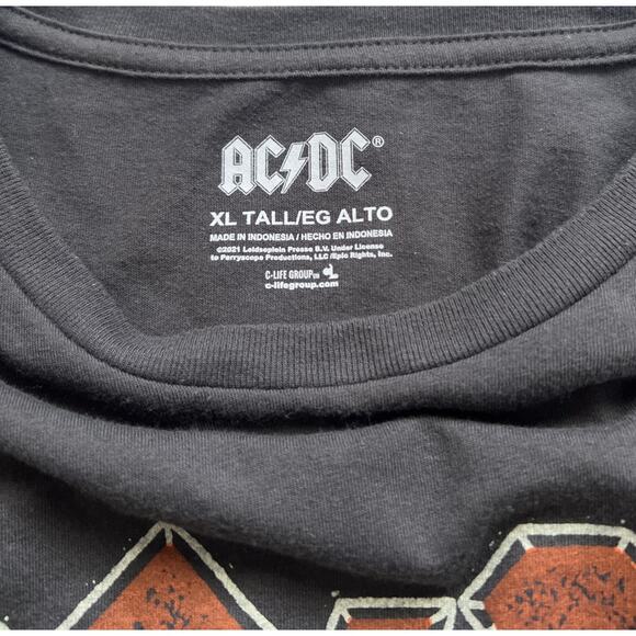 AC/DC Let There Be Rock Tour 77 Long Sleeve T-Shirt Unisex XL Long Gray Band Tee - Picture 3 of 10